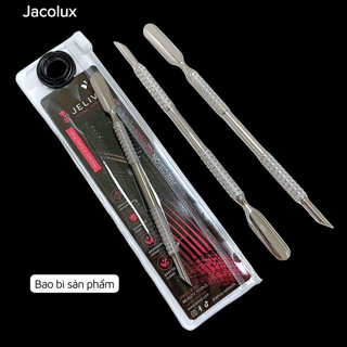 Cây đẩy da sủi móng inox không gỉ JELIVA đồ làm nails Nghi Thảo DCDD