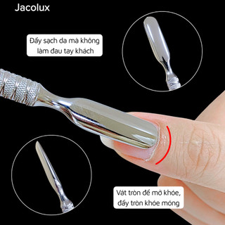 Cây đẩy da sủi móng inox không gỉ JELIVA đồ làm nails Nghi Thảo DCDD