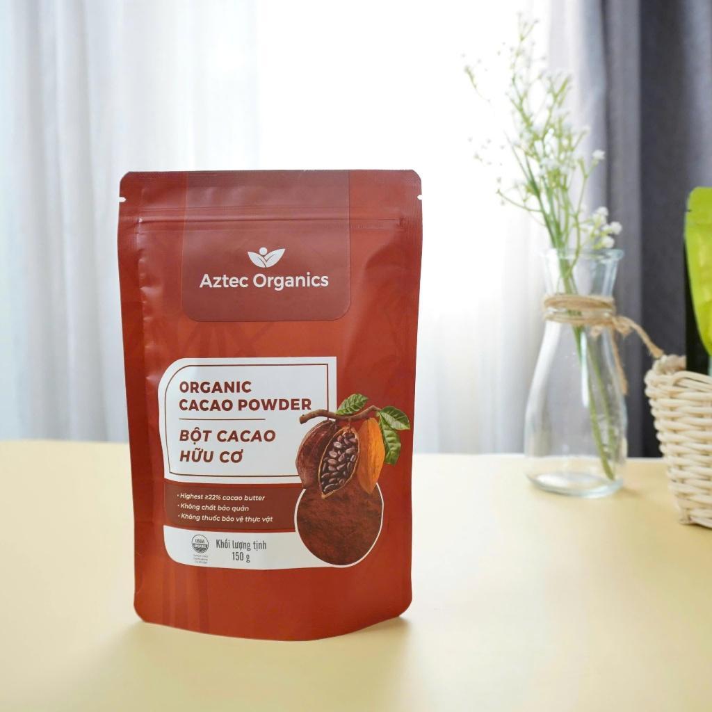 Bột Cacao Hữu Cơ Peru AZTEC ORGANICS Organic Cacao Powder 150g