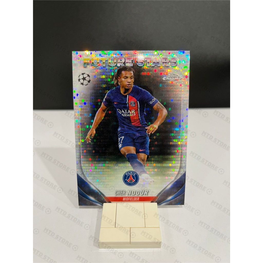 [ CHÍNH HÃNG ] - Future Stars - 2024 Topps Chrome UEFA Club Competitions - Cher Ndour (PSG)