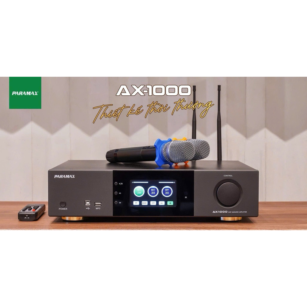 Amply Paramax AX-1000 1500W Amply Karaoke Kỹ Thuật Số Cao Cấp Cho Không Gian Hiện Đại - HoangPhuc