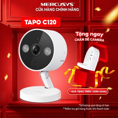 [Hỏa Tốc] Camera Wifi TP-Link Tapo C120 / C125 Trong Nhà/ Ngoài Trời Chống Nước, Đế Nam Châm, Độ Phân Giải 2K QHD