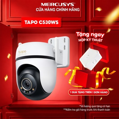 Camera Giám Sát Ngoài Trời TP-Link Tapo C530WS – 3K 5MP, Quay Quét Toàn Cảnh, Nhận Diện AI Thông Minh, Tầm Nhìn Đêm 12m