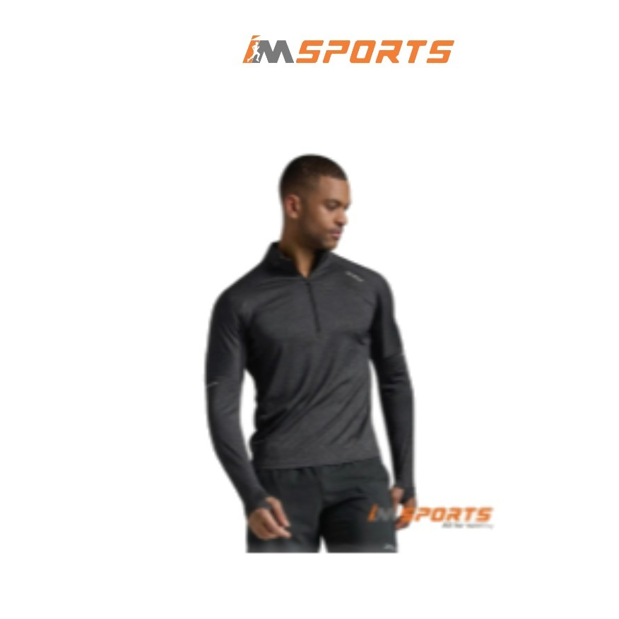 Áo Dài Tay Nam 2XU Aero 1/2 Zip - Black/Grey Chính Hãng - IMSports
