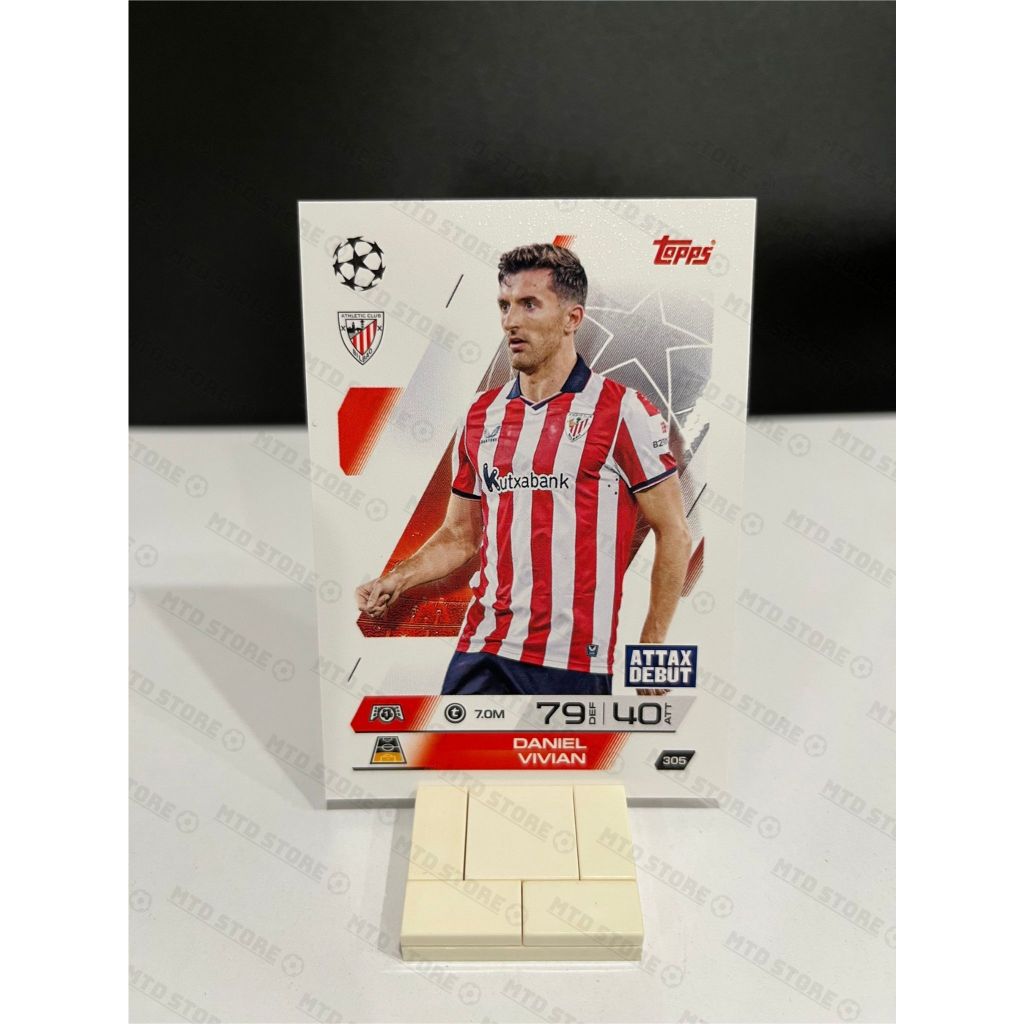 [ CHÍNH HÃNG ] - Topps Match Attax 2025/26 - Daniel Vivian (Athletic Bilbao)