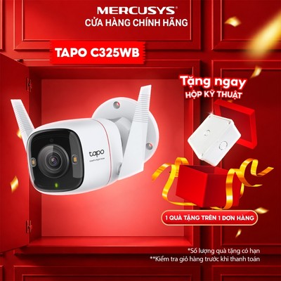 Camera Wifi Tp-Link Tapo C325WB – Độ Phân Giải 2K QHD 4MP, Camera Giám Sát An Ninh Ngoài Trời Tầm Nhìn Đêm Có Màu