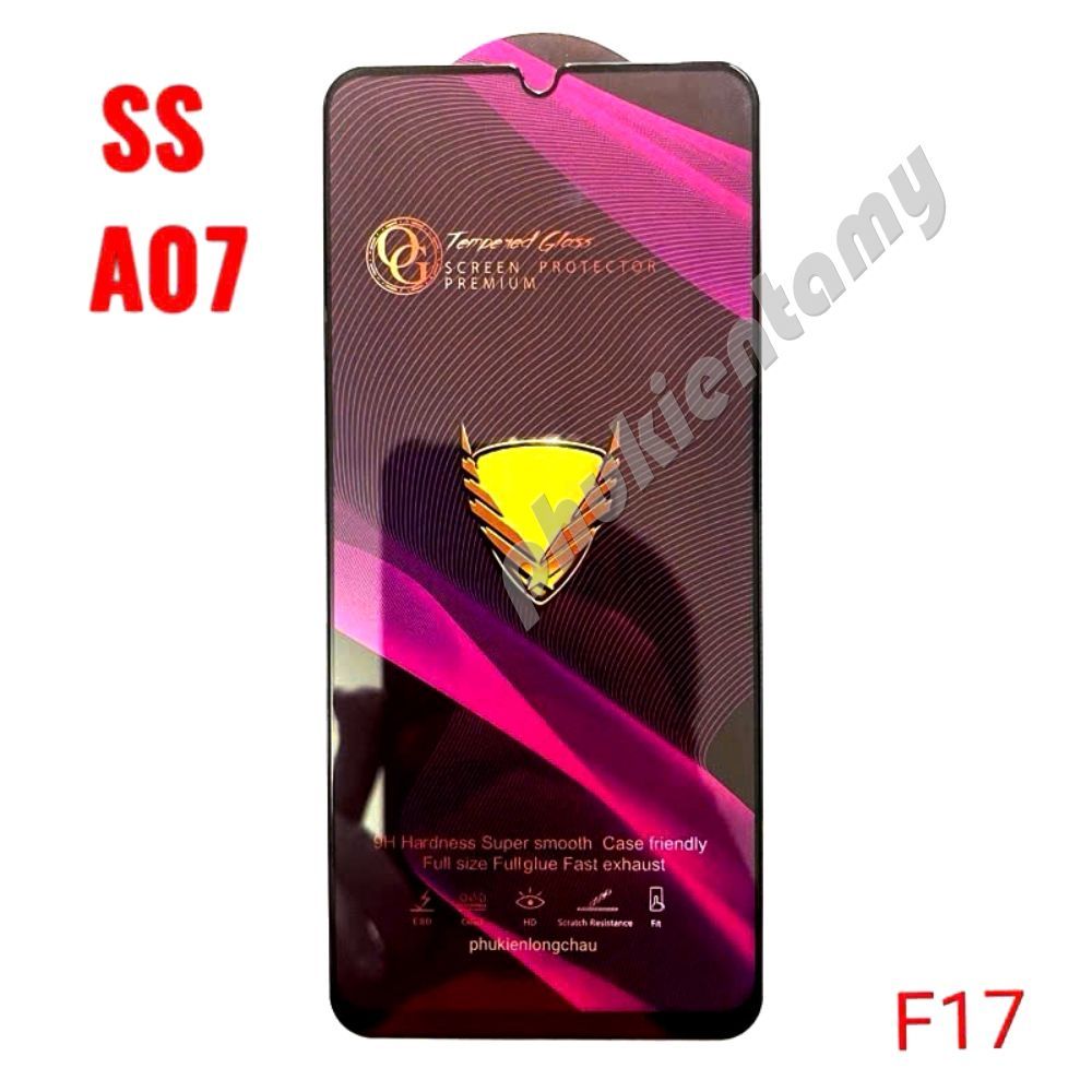 (F17) Miếng Dán Cường Lực Samsung A07 Full Màn Hình