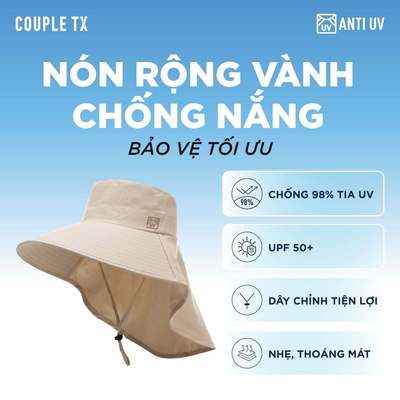 Nón Dù Chống Nắng UPF 50+ Couple TX Anti Uv Pro Rộng Vành Nam Nữ WHA 2069