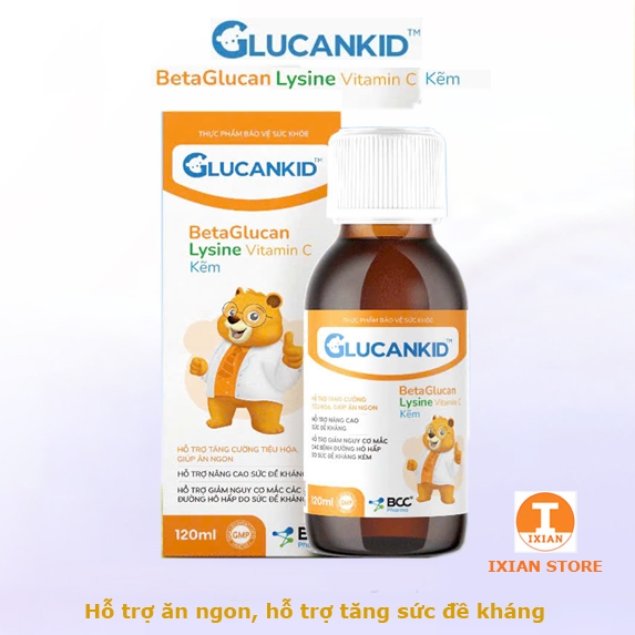GLUCANKID SIRO Hỗ trợ ăn ngon, hỗ trợ tăng sức đề kháng
