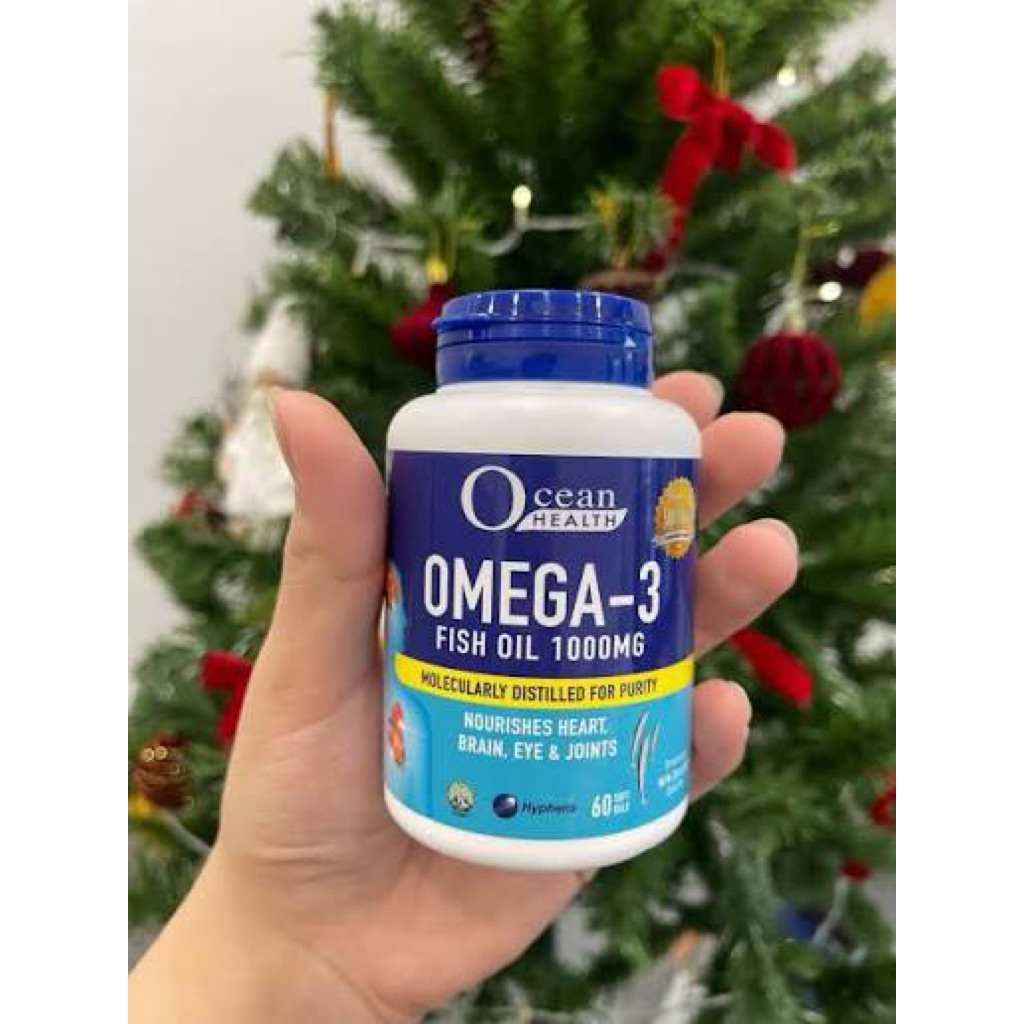 Viên Uống Dầu Cá Ocean Health Omega-3 Fish Oil 1000mg (Lọ 60 Viên)