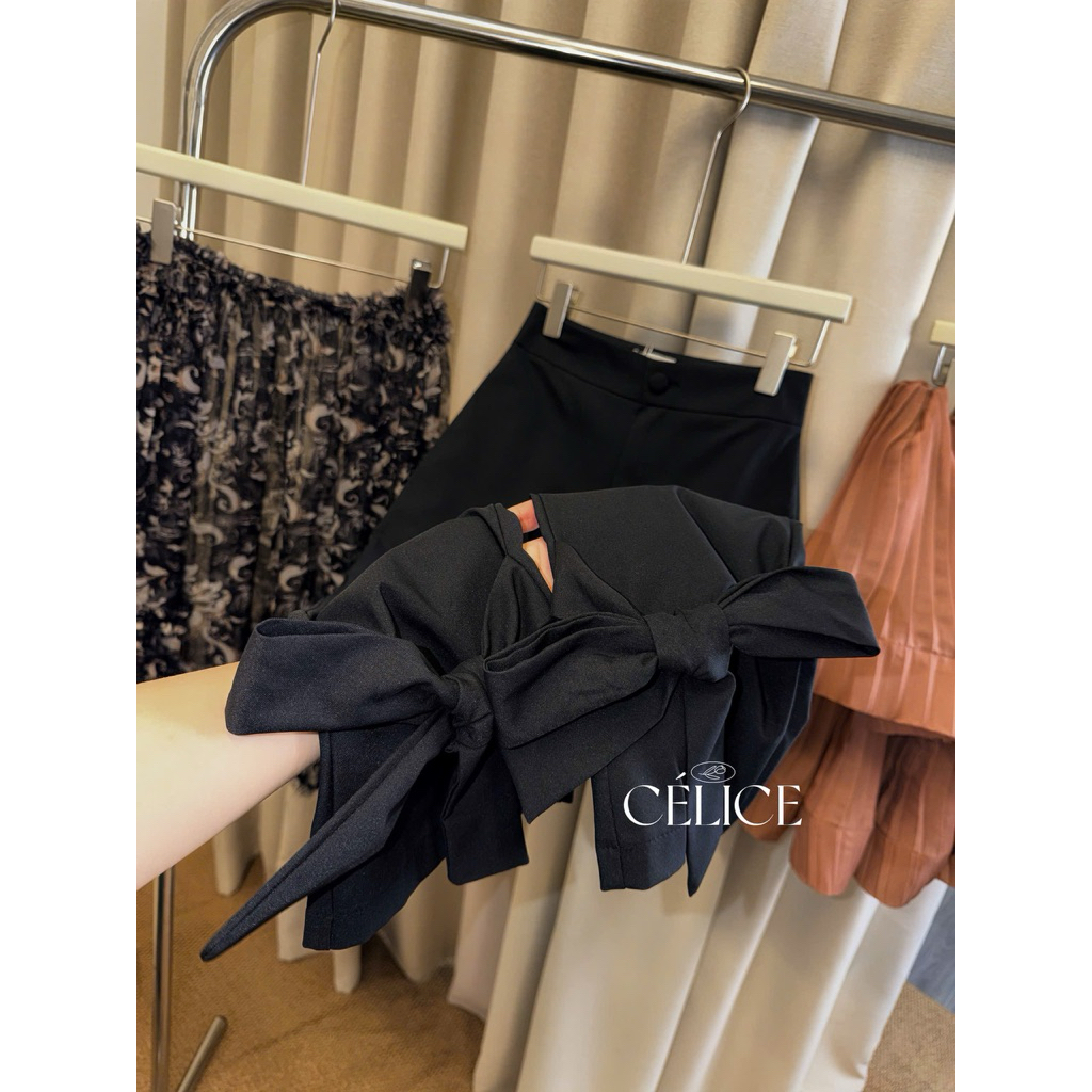 CÉLICE | ~ < 57Kg quần nơ nữ quần nơ buộc nữ quần dáng âu nữ quần nữ quần dài nữ nơ quần dáng dài qu