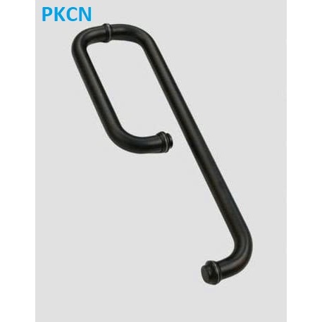 Tay nắm cửa phòng tắm kính phi 25 màu ĐEN - Tay nắm chữ L Cabin phòng tắm kính