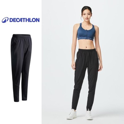 Quần dài tập fitness cardio FPA 100 cho Nữ Đen DECATHLON DOMYOS mã 8561175