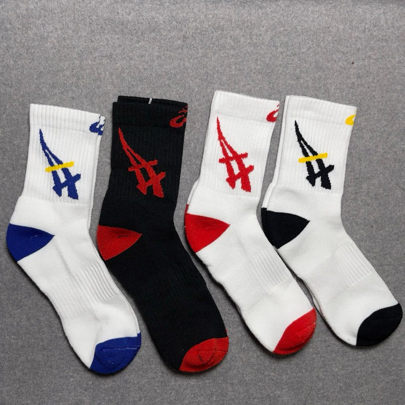 COMBO 3 Đôi Tất Vớ Cổ Cao ASSICS Đệm Xù Cao Cấp Vớ  Thể Thao Nam Nữ Tất Cao Cổ Êm Ái Không Bí Bách C