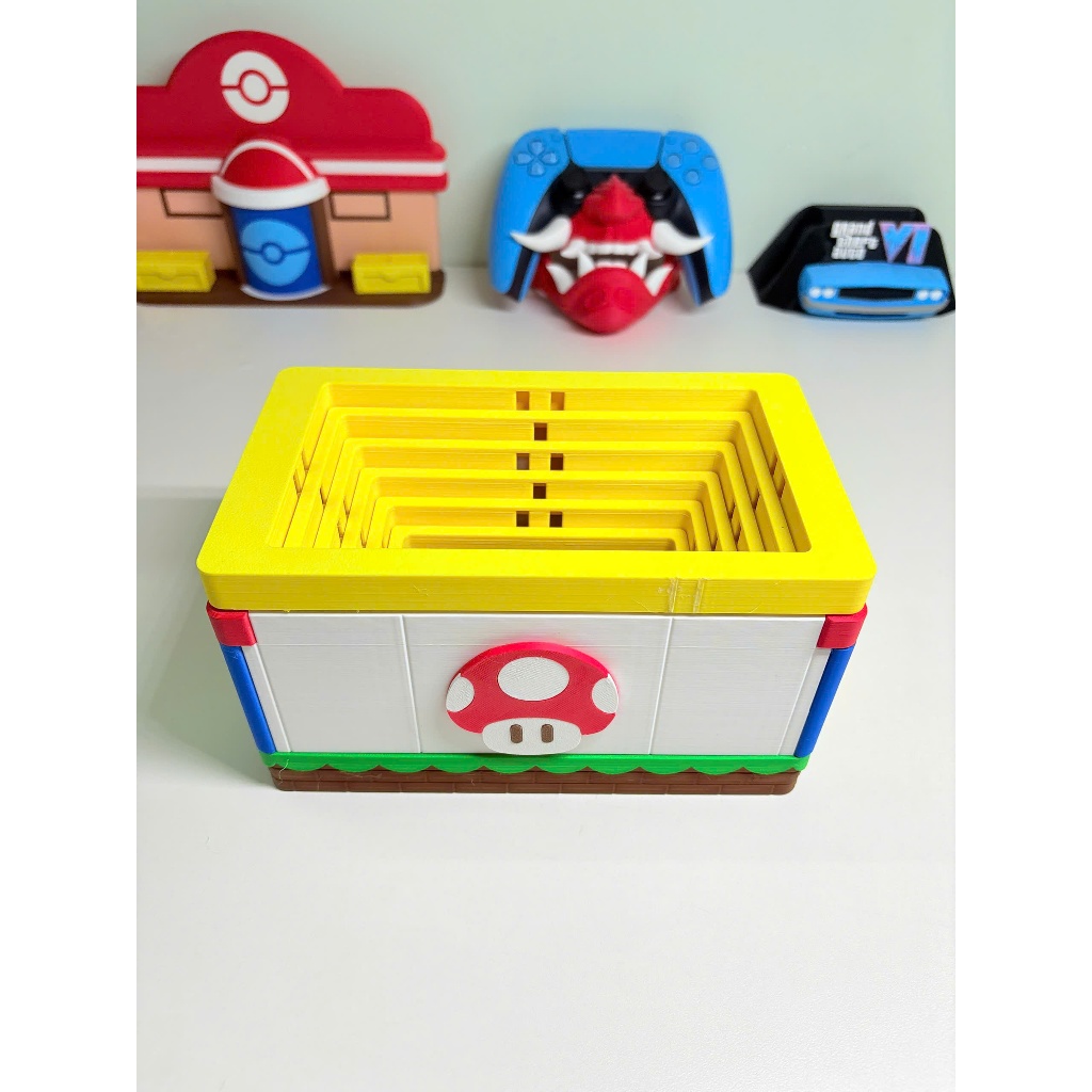 Hộp Đựng Khăn Giấy Mario - Trang trí / Decor Nhà Cửa in 3D