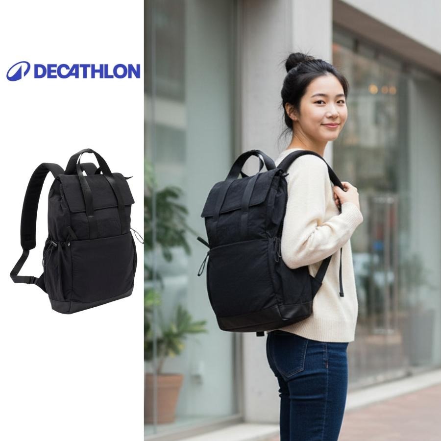 Balo thể thao 10L có ngăn đựng laptop DECATHLON Đen mã 8941156