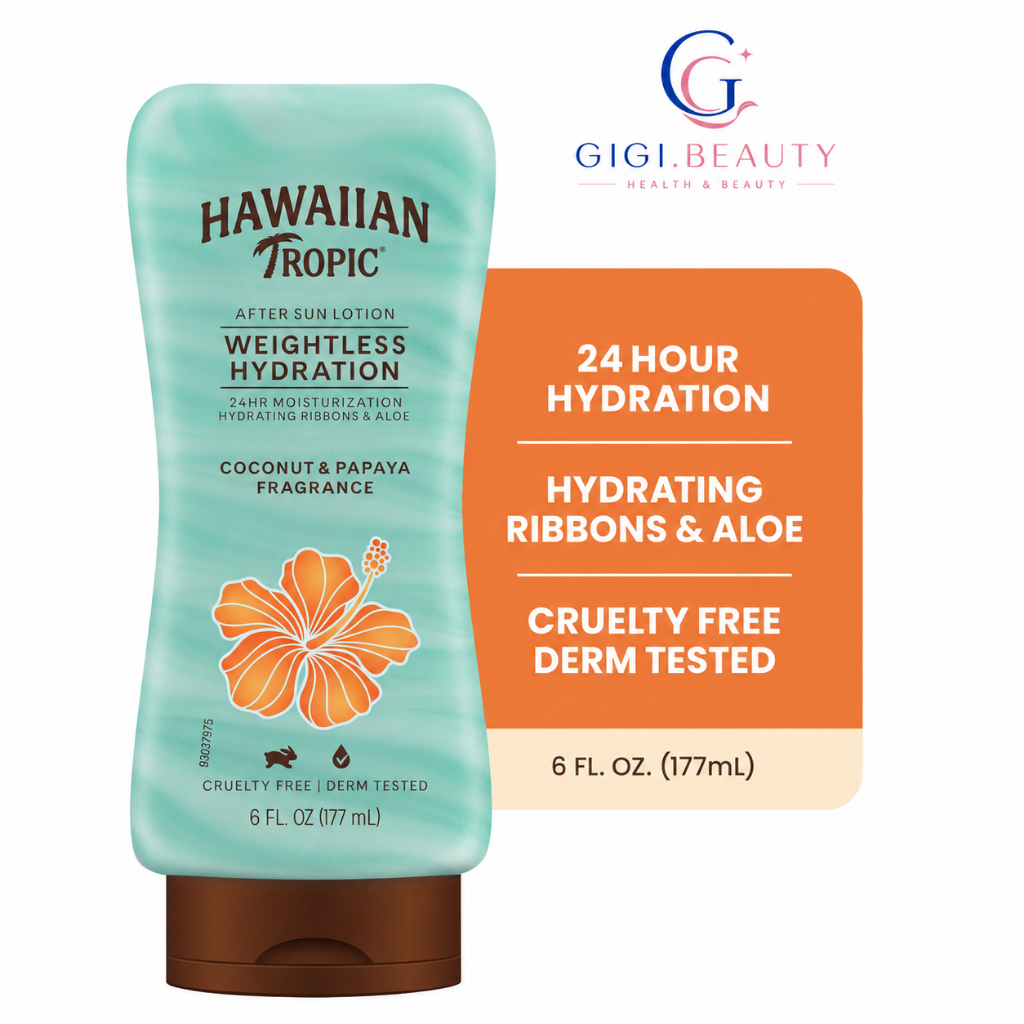 [GIGI] Kem phục hồi da sau đi nắng Hawaiian Tropic Silk Hydration After Sun Lotion 177ml