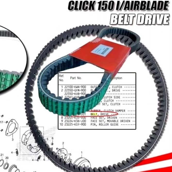 DÂY CUROA VARIO 150 / CLICK 150 / AIR BLADE 150 / PCX 150 / ADV 150-xemay02