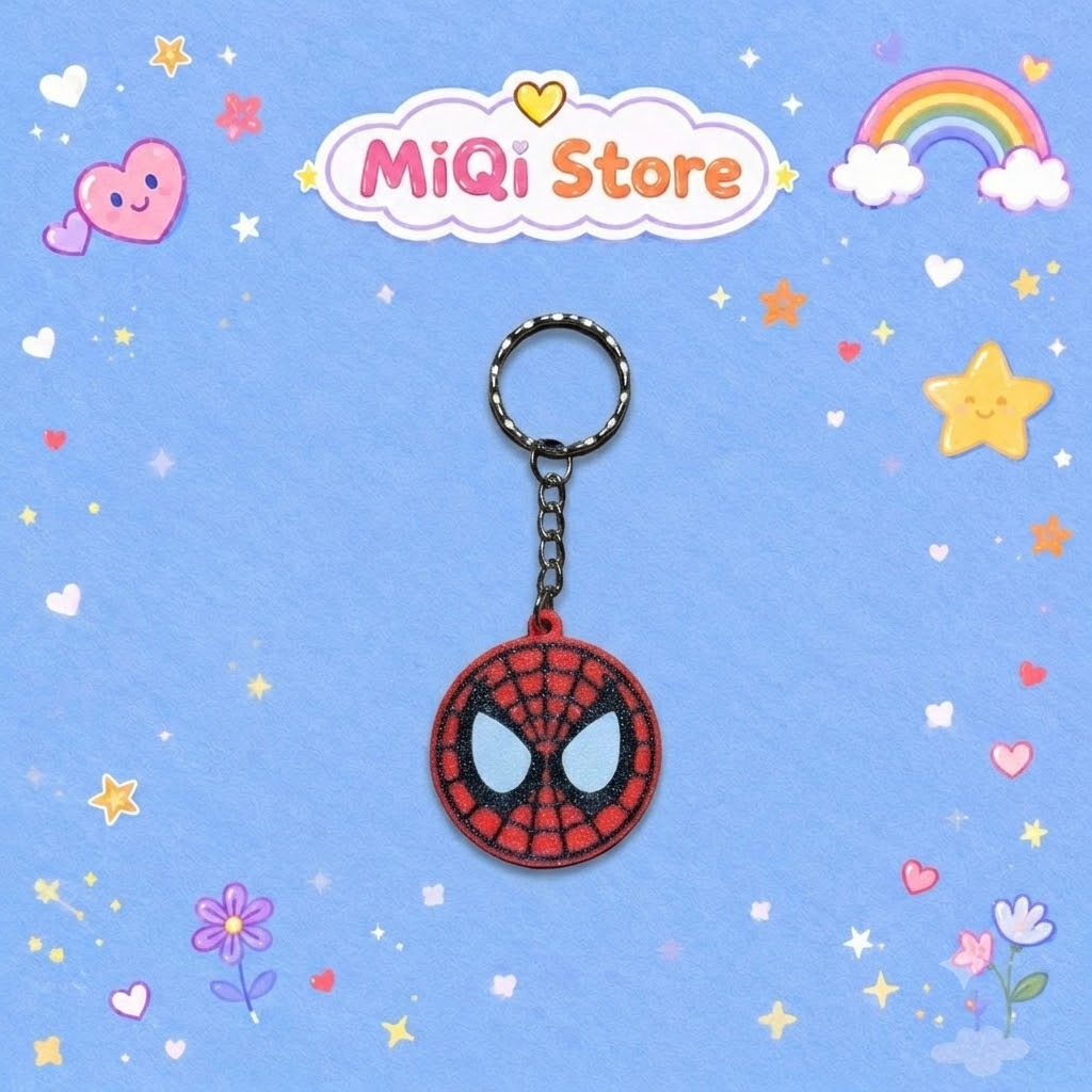 Móc khóa Spider Man - 3D Printing