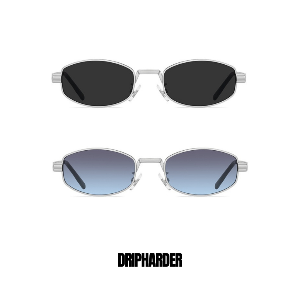 Kính Mắt Asteria Drip Harder Nam Nữ Thời Trang Dáng Oval Gọng Kim Loại Chống Tia UV Lọc Ánh Sáng Xan