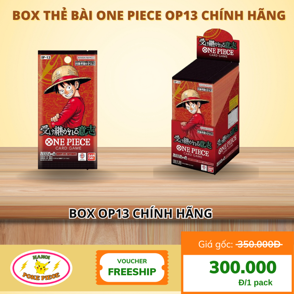 Túi Pack Thẻ Bài One Piece Chính Hãng(Pack One Piece Chính Hãng) Op13,Op16 Tại Poke Piece Hà Nội