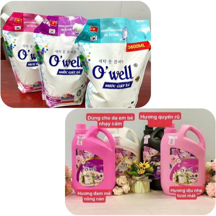 Túi/ Can nước giặt Owell ( giao hương ngẫu nhiên)