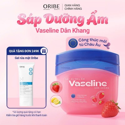 Sáp dưỡng môi Vaseline Dân Khang dưỡng ẩm giảm tình trạng da khô nứt nẻ