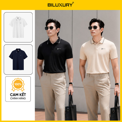 [ĐỒNG GIÁ 329K] Áo Polo Nam 9APCB544 Biluxury Form Slimfit Sợi Vải DTY Co Giãn Thoáng Khí Mềm Mại