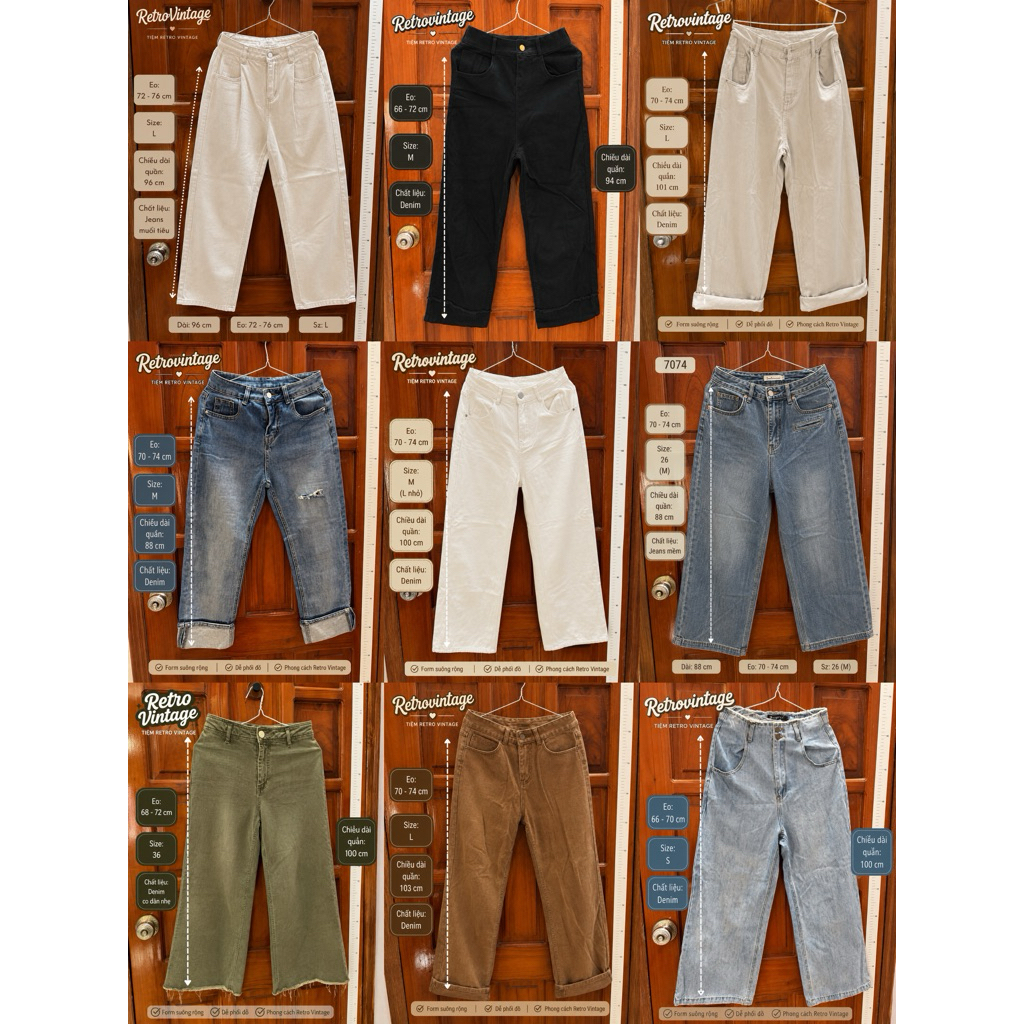 |2hand/Pass| 👖 QUẦN JEANS ỐNG SUÔNG RỘNG 2HAND - THANH KÝ KÝ TU