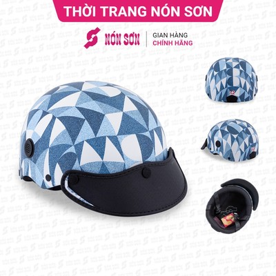 Mũ bảo hiểm lỗ thông gió họa tiết NÓN SƠN chính hãng BMP-TR139