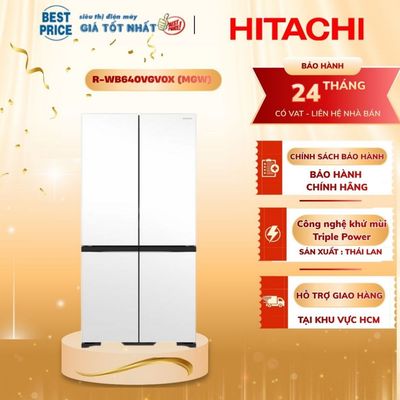 R-WB640VGV0X (MGW) - Tủ lạnh Hitachi Inverter 569 lít R-WB640VGV0X (MGW) - Hành chính hãng