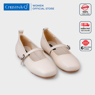 Giày Búp Bê Nữ Mũi Vuông CHRISTINA-Q GBB219K