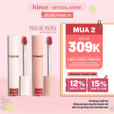 Son tint bóng mỏng nhẹ lâu trôi hince Mood Enhancer Water Liquid Glow 4ml