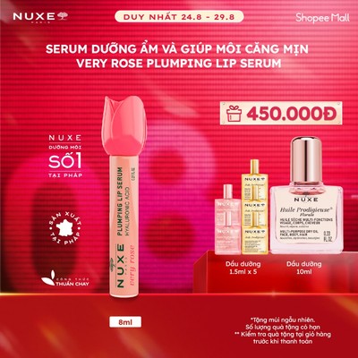 Serum dưỡng ẩm và giúp môi căng mịn Very Rose Plumping Lip Serum 8ml