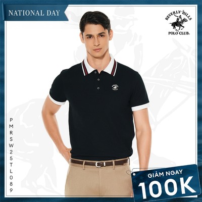 [TOP BÁN CHẠY] Áo polo Nam chính hãng Regular Fit Beverly Hills Polo Club - PMRSW25TL089