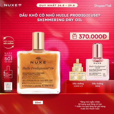 Dầu khô có nhũ Nuxe Huile Prodigieuse Shimmering Dry Oil 50ml