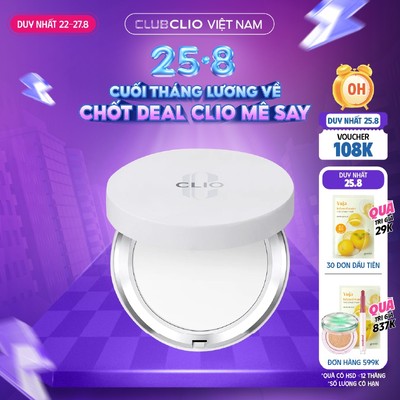 [Săn Deal]Phấn Phủ Nén Kiềm Dầu Clio Stay Perfect Finish Pact 8G