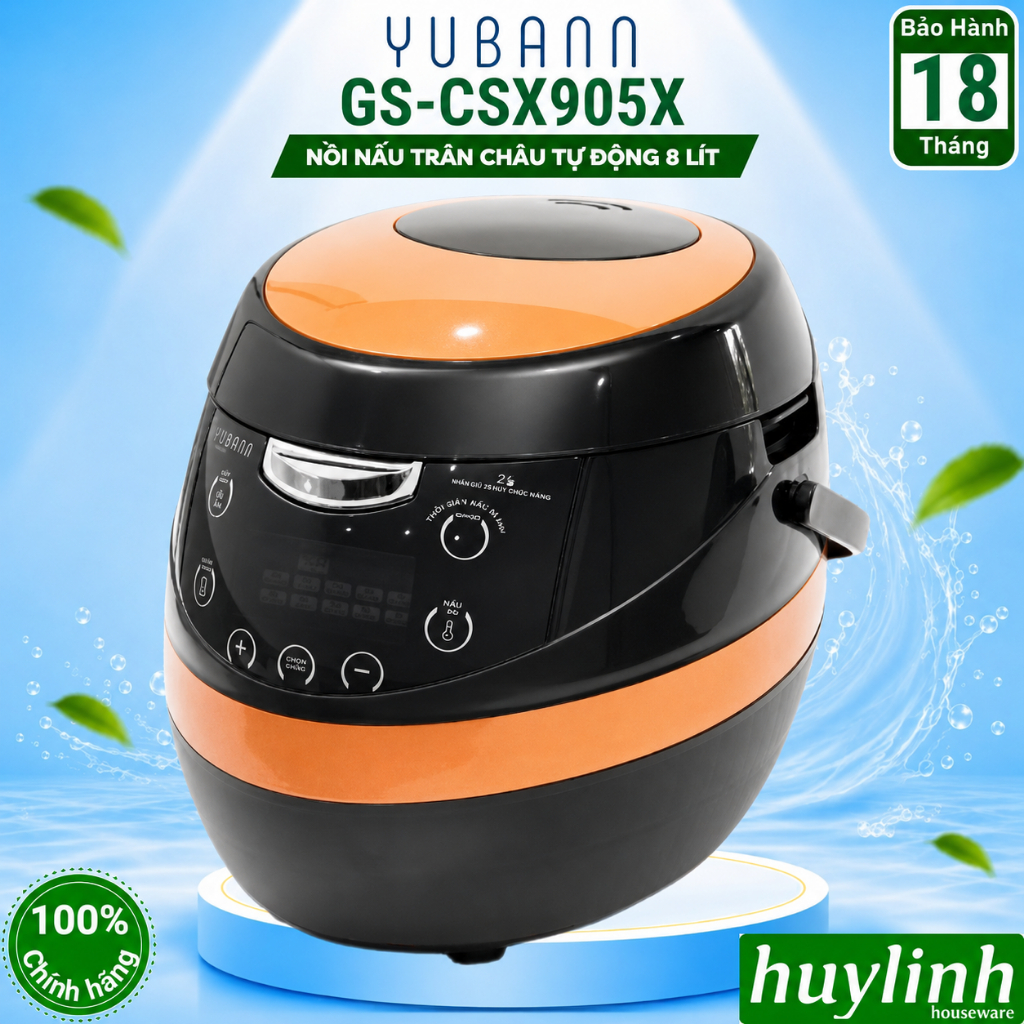 Nồi nấu trân châu tự động đa năng Yubann GS-CSX905X - 8 lít [GS-CSX805X - 5 lít]