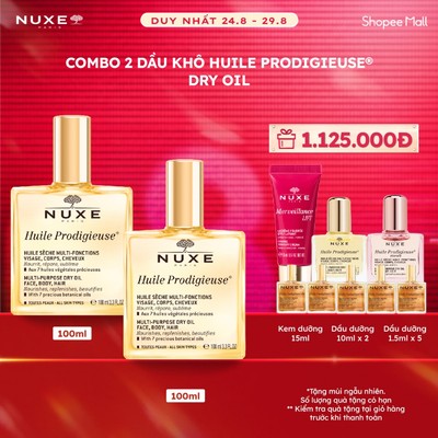 Combo 2 Dầu dưỡng khô đa năng Nuxe Huile Prodigieuse® 100ml