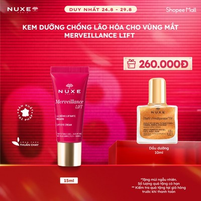 Kem dưỡng nâng cơ và chống lão hóa chuyên sâu cho vùng mắt NUXE Merveillance LIFT Lift Eye Cream 15ml
