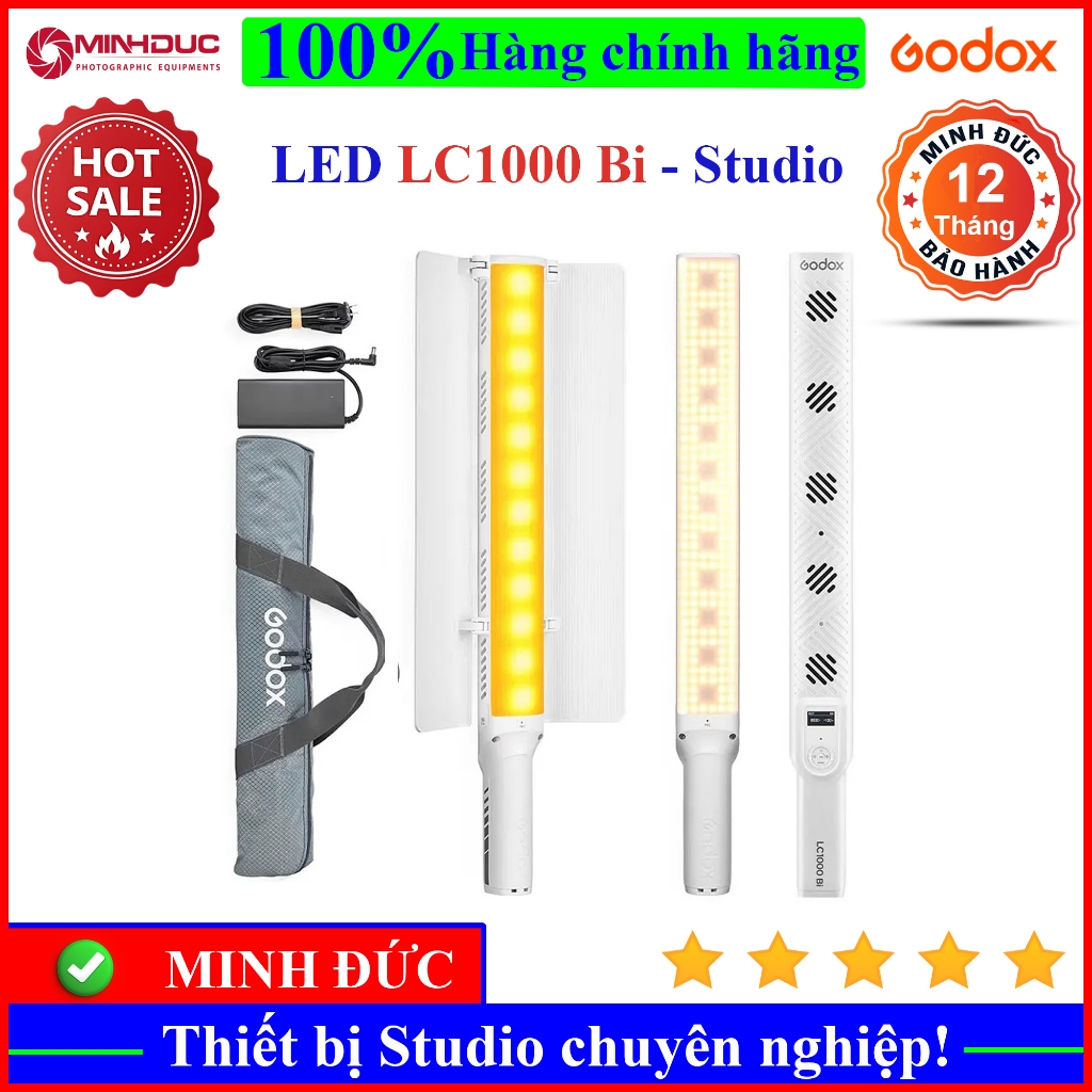 Đèn Led Godox LC1000Bi, LC1000R Cầm tay ( MINH ĐỨC )
