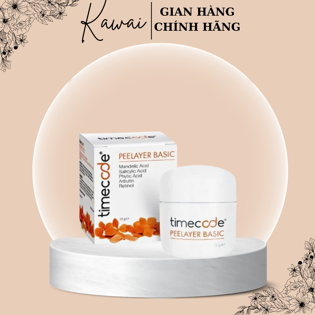 Kem peel TIMECODE Tây Ban Nha tái tạo làm sáng da chống lão hoá full 10-30g