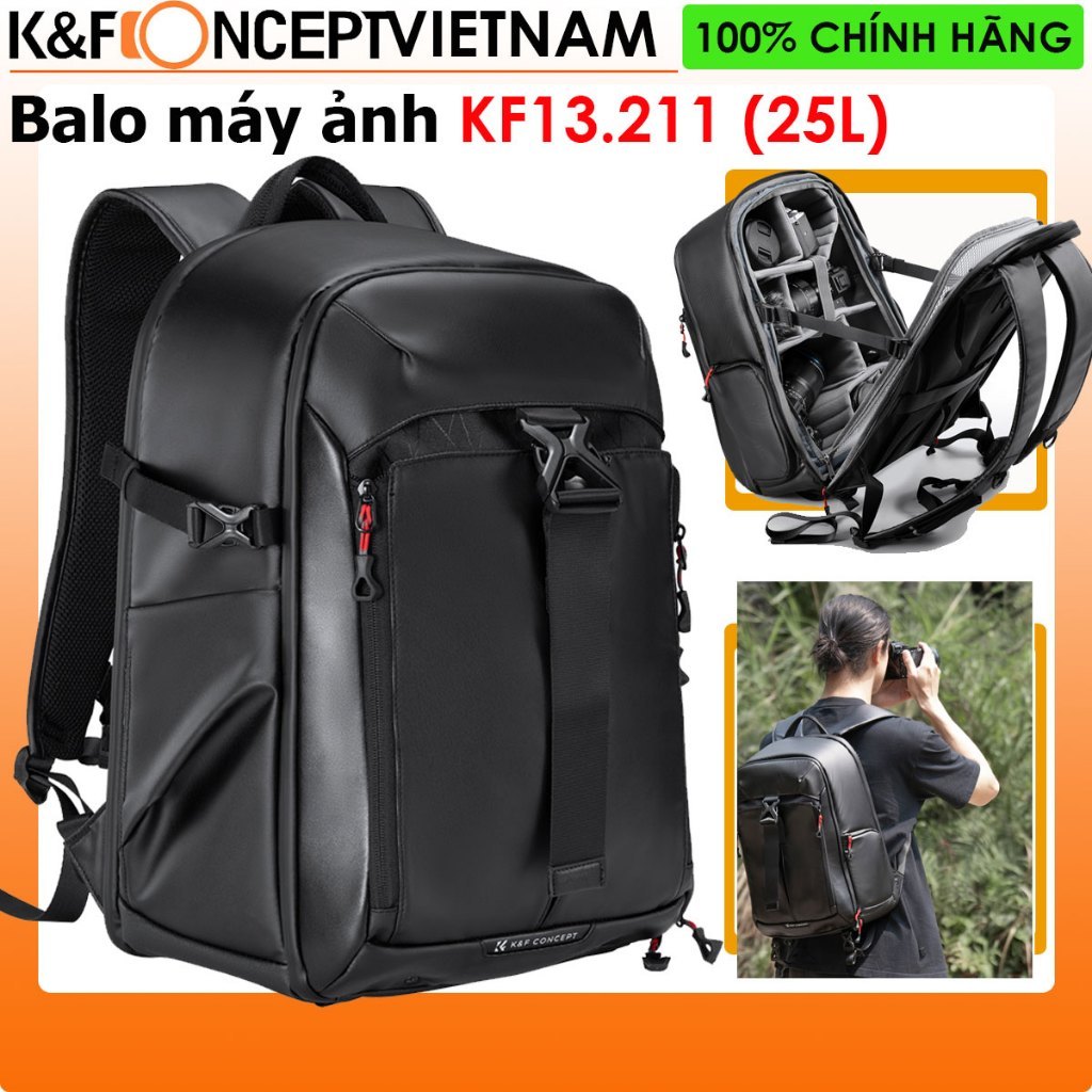 Balo máy ảnh K&F Concept KF13.211 (25 lít)