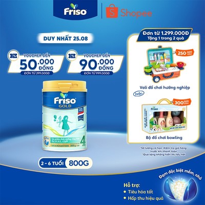 Sữa Bột Friso Gold 4 800G/850G (cho trẻ từ 2-6 tuổi)