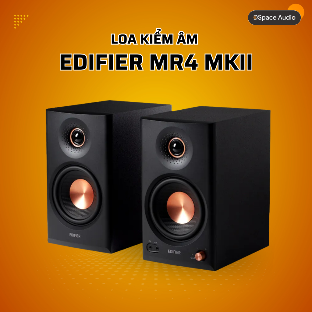 Loa Kiểm Âm EDIFIER MR4 MKII 80W, Kết nối đa cổng, Bluetooth 6.0. Bảo hành chính hãng