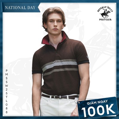Áo polo Nam Slim Fit Beverly Hills Polo Club - PMSSW25TL088