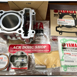 FULL Bộ nòng (Lòng) Piston Bạc FZ150 1PA, Vixion 150 gắn Exciter 150 (Ex 150), Exciter 135 UP 150 Zin Chính Hãng Yamaha