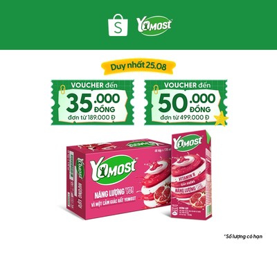 Thùng 48 Hộp Sữa Chua Lên Men Tự Nhiên Yomost Hương Lựu (170ml/Hộp)