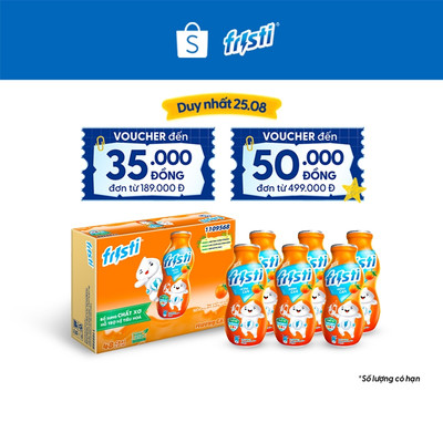 Thùng sữa chua uống Fristi hương cam 48x80ml