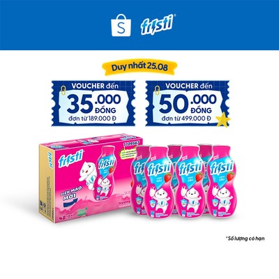 Thùng 48 Chai Sữa chua uống Fristi vị dâu 80ml/chai